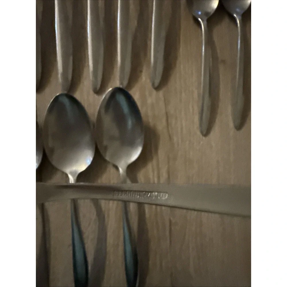 Lot of 12 Stegor Spiral Stainless‎ Flatware Replacement Pieces By Gorham Silver
